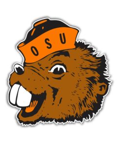 Oregon State Beavers Full Color Vinyl Decal For Car Door Windows Gifts For Football Fans
