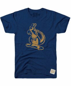Original Retro Brand Akron Zips Navy Blue Logo Short Sleeve Fashion Shirt