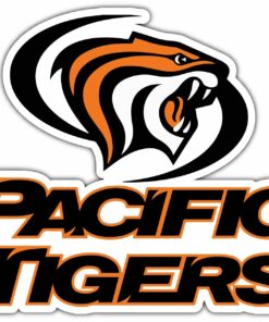 Pacific Tigers University College NCAA Logo Vinyl Decals Sticker For Car Truck Door And Window Laptop Gifts For Fans