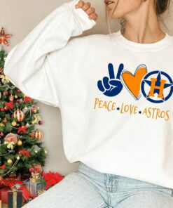 Peace Love Astros Texas Baseball MLB Shirt, Hoodie, Sweatshirt, Gifts for Fans
