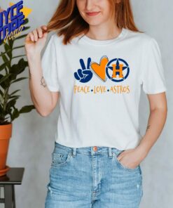Peace Love Astros Texas Baseball MLB Shirt, Hoodie, Sweatshirt, Gifts for Fans