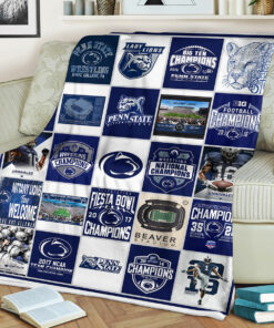 Penn State Nittany Lions Sherpa Fleece Blanket Gifts for NCAA Fans