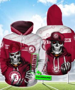 Personalized Alabama Crimson Tide 3D All Over Print Zip Hoodie Gifts For Ncaa Fans
