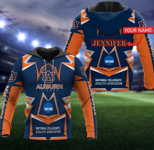 Personalized Auburn Tigers 3D All Over Print Zip Hoodie Gift For Ncaa Fan