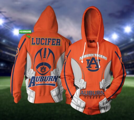 Personalized Auburn Tigers 3D All Over Print Zip Hoodie Gift For Ncaa Fans