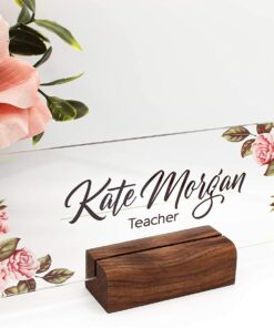 Personalized Desk Name Plate Plaque Unique Gift For Office Décor Teacher Name Plate