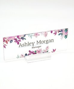 Personalized Desk Plaque - Acrylic Name Plate Sign Gifts For Tearcher, Boss, Coworkers And Friends