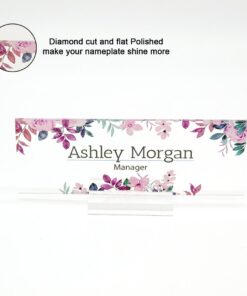 Personalized Desk Plaque - Acrylic Name Plate Sign Gifts For Tearcher, Boss, Coworkers And Friends