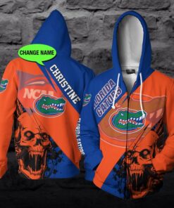 Personalized Florida Gators Ncaa Skull Custom 3D All Over Print Hoodie