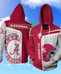 Personalized Ncaa Alabama Crimson Tide Football Custom Name 3D All Over Print Hoodie