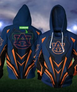 Personalized Ntt343 Auburn Tigers 3D All Over Print Zip Hoodie Gifts For Ncaa Fans