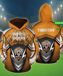 Personalized Nttt07 West Tigers 3D All Over Print Zip Hoodie Gifts For Ncaa Fans