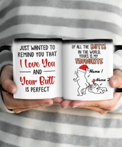 Personalized Of All The Butts In The World Yours Is My Favourite Mug, Couple Gifts Funny Mug, Funny Couple Gifts, Couple Christmas Mug Gifts For Her Girlfriend