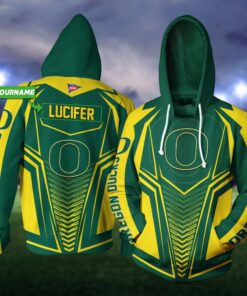 Personalized Oregon Ducks 3D All Over Print Zip Hoodie Gifts For Ncaa Fans For Fans