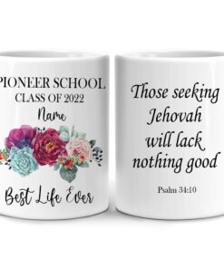 Personalized Pioneer School Class Of 2022 11Oz White Ceramic Coffee Tea Mug, Gifts For Teachers, Educators, God Believers, From Students, Pupils On Teacher's Day, Birthday, Holiday