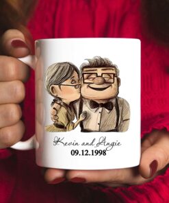 Personalized To My Husband When We Get To The End Of Our Lives Together Mug Gift For Husband From Wife, Carl And Ellie Mug, Customized Anni Wedding Gift, Valentine Gift For Him Y White