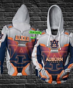 Personalized University Of Auburn Tigers 3D All Over Print Zip Hoodie Gifts For Ncaa Fans