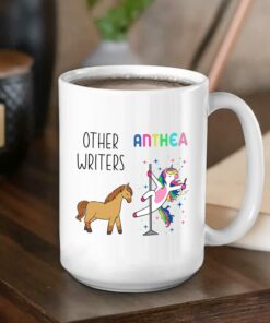 Personalized Writer - Author Coffee Mug Custom Name For Men Women Bff, Other Writers Vs Writer Unicorn Ceramic Mug Gifts For Writer Author Novelist Book Lover Poet