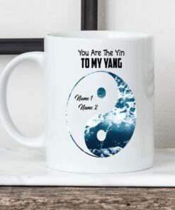 Personalized You Are The Yin To My Yang Mug 14 Gifts For Couple, Husband And Wife On Valentine's Day Anniversary Birthday Christmas 11 Oz - 15 Oz Mug