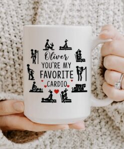 Personalized You're My Favorite Cardio Couple Mug For Couple Love Husband Wife Boyfriend Girlfriend Couple Mug Valentines Day Gifts For Valentine's Day