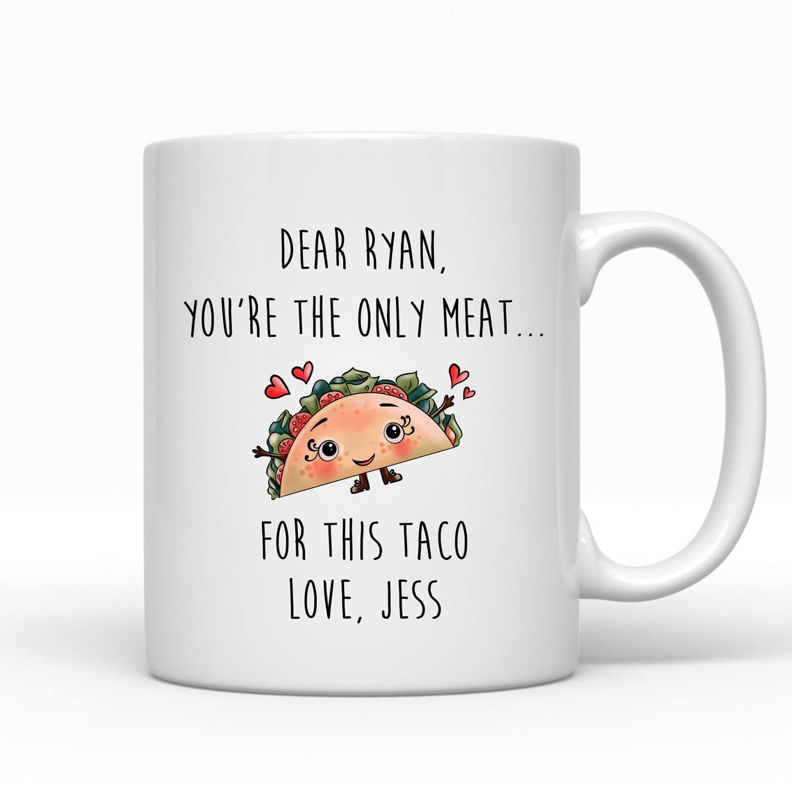 Personalized You're The Only Meat For This Taco Mug For Couple Love Husband Wife Boyfriend Girlfriend Couple Mug Valentines Day Gifts For Valentine's Day