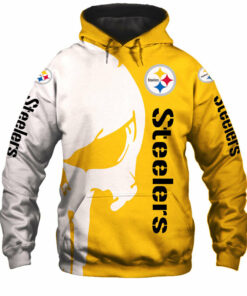 Pittsburgh Steelers Hoodies Skull Printed Gifts for Fans