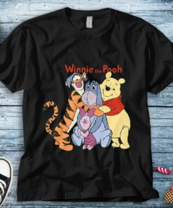 Pooh Friends Hugging Winnie The Pooh Unisex Tee Adult T-shirt Kid Shirt Long Sleeve Hoodie Sweatshirt Women's Tank