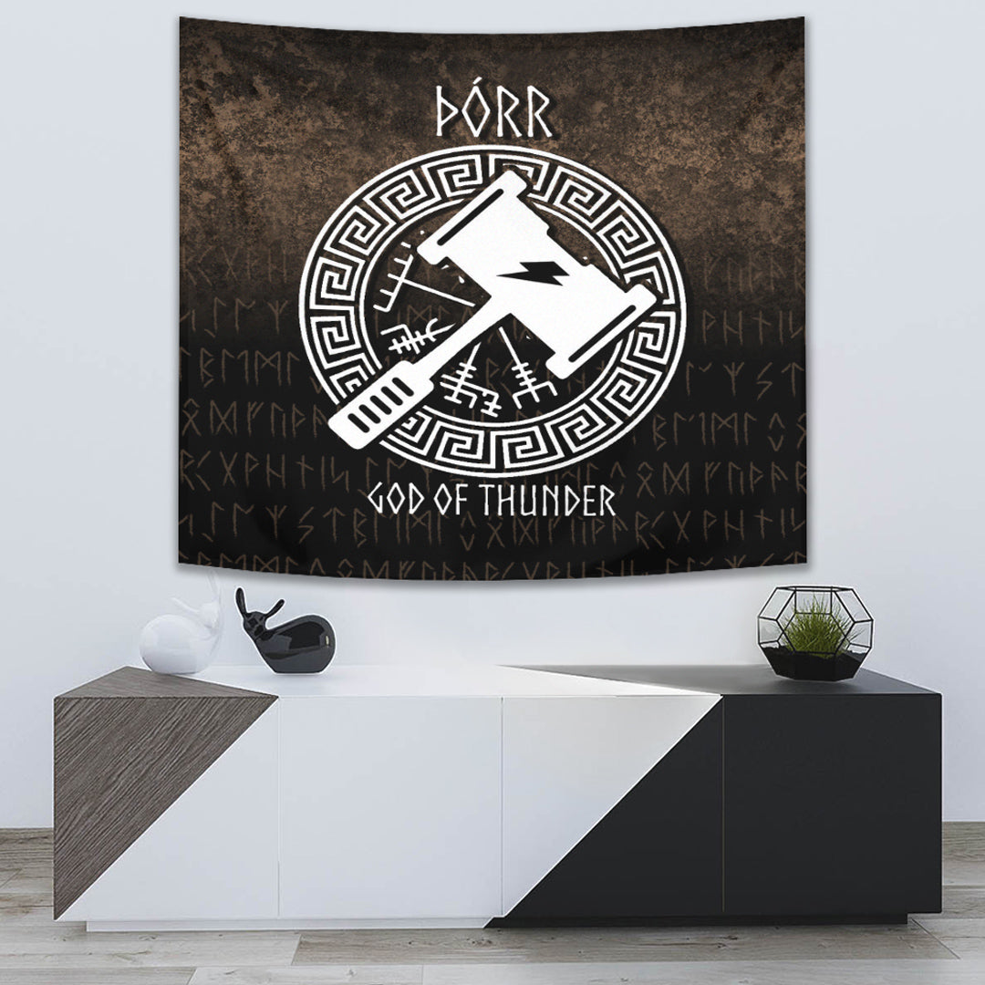 Porr God Of Thunder Tapestry for Wall Décor