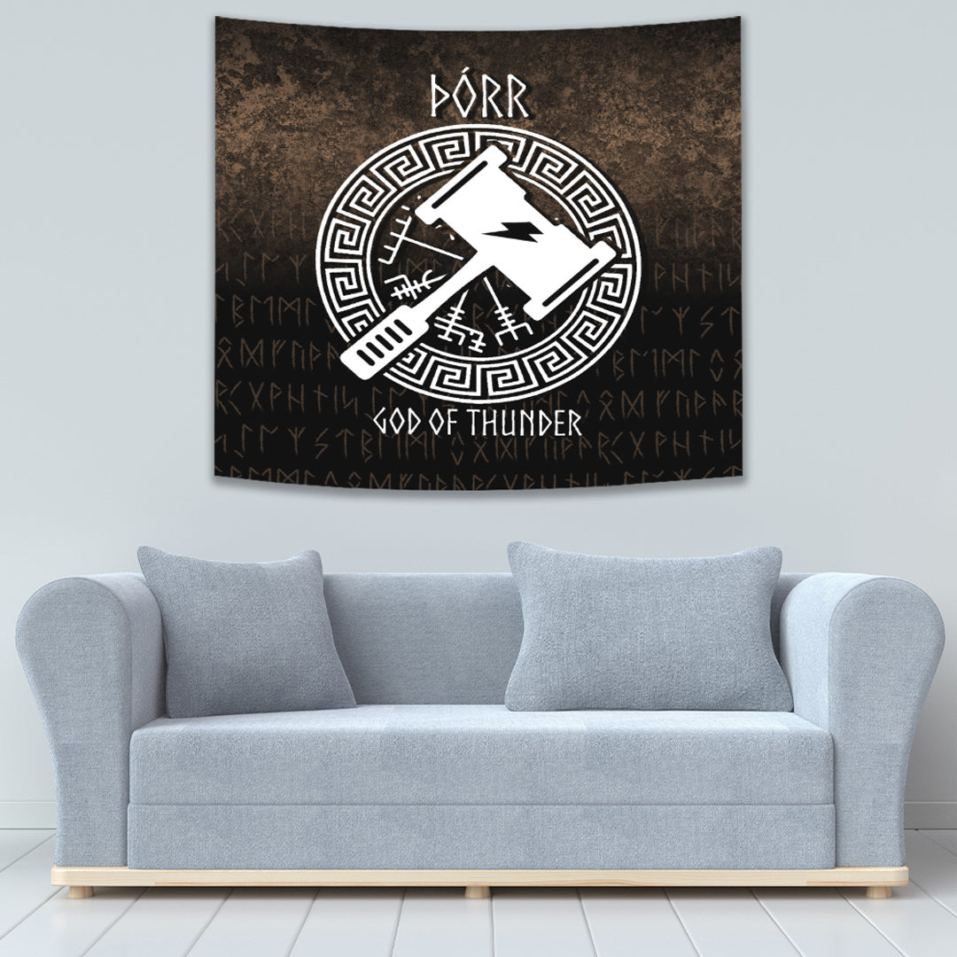 Porr God Of Thunder Tapestry for Wall Décor