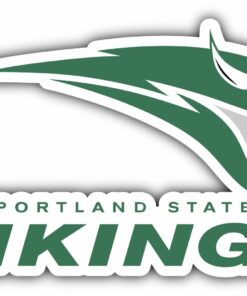 Portland State Vikings College NCAA Logo Vinyl Decals Sticker For Car Truck Door And Window Laptop Gifts For Fans