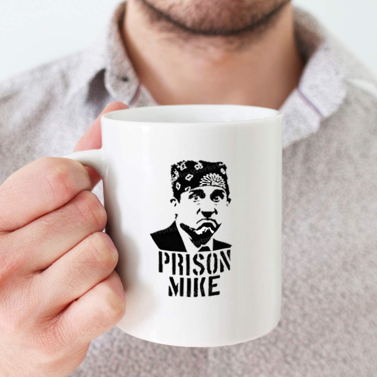 Prison Mike Coffee Mug - The Office Merchandise Funny Mug For Men And Women - Michael Scott Coffee Mug