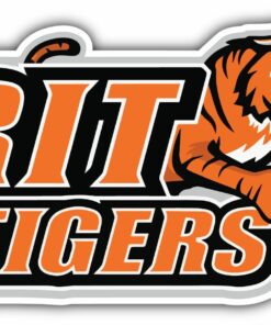 RIT Tigers University College NCAA Logo Vinyl Decals Sticker For Car Truck Door And Window Laptop Gifts For Fans