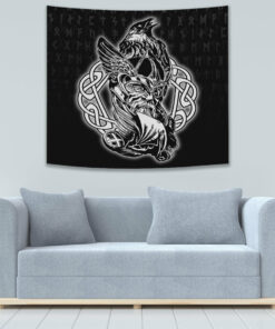 Ragnar Lothbrok Ragnar Lodbrok Viking Warrior Gold Version Tapestry for Wall Décor
