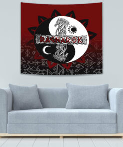 Ragnarok Skoll and Hati Style Bagua Tapestry for Wall Décor