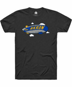 Rally Akron Blimp Short Sleeve Fashion Shirt, University Of Akron Sweatshirt, Akron Zips Shirt Gifts for NCAA Fans