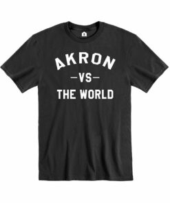 Rally Akron Vs The World Short Sleeve Fashion Shirt, University Of Akron Sweatshirt, Akron Zips Shirt Gifts for NCAA Fans