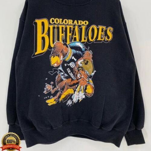 Rare Colorado Buffaloes Mascot Logo Sweatshirt, Colorado Buffaloes Shirt, Hoodie Full Size