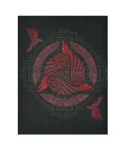 Raven Vegvisir Tattoo Special Version Tapestry for Wall Décor
