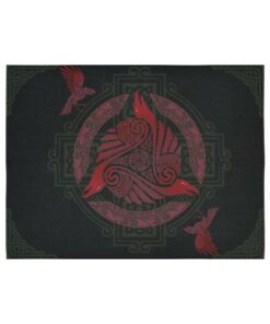 Raven Vegvisir Tattoo Special Version Tapestry for Wall Décor