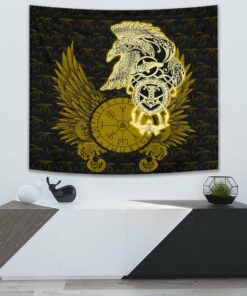 Raven Viking Legend Warrior Limited 3D Print Wall Tapestry for Wall Décor