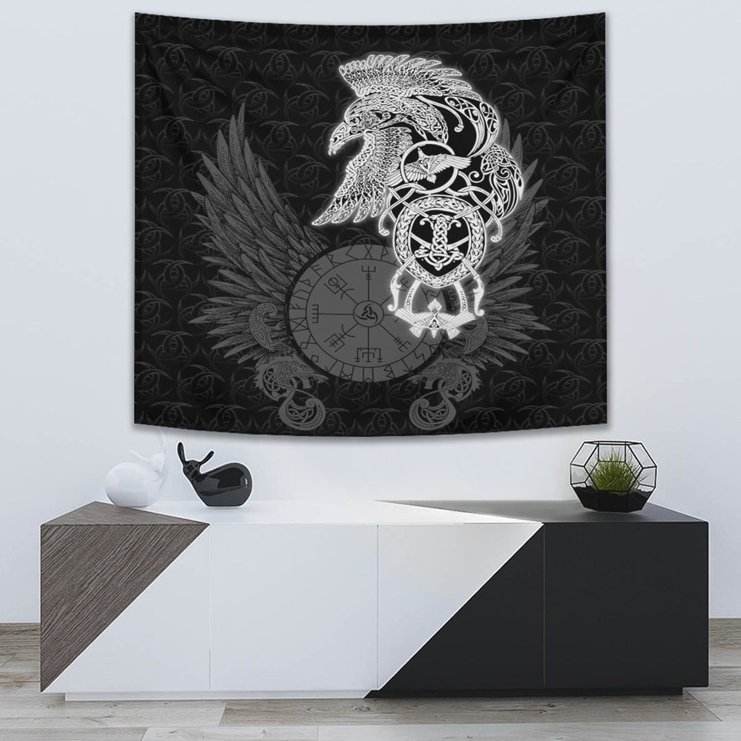 Raven Viking Style Tapestry for Wall Décor