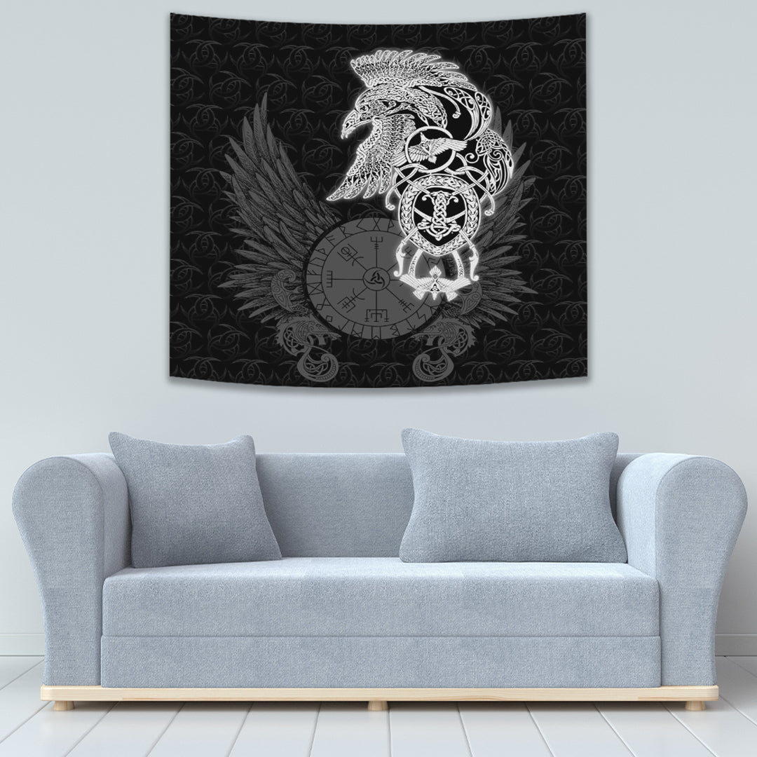 Raven Viking Style Tapestry for Wall Décor