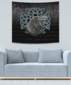 Raven Viking Warrior Norse Tapestry for Wall Décor