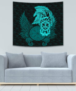 Raven Ving Turquoise Tapestry for Wall Décor