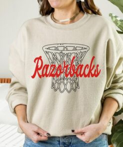 Razorbacks Basketball Hoop Sweatshirt, Arkansas Basketball Pullover, University of Arkansas Sweater, Womens Basketball Crewneck, Go Hogs Tee, Hoodie