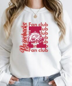 Razorbacks Fan Club Sweatshirt, Arkansas Razorbacks Sweatshirt, Arkansas Football Sweater, Woo Pig Sooie Crewneck, Go Hogs Sweatshirt, Hoodie, Shirt