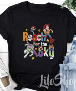 Reach For The Sky Shirt, Disney Toy Story Shirt, Disney Family Trip shirt, Matching Disney Family Shirt, Disney Character shirts, Andy Tees Gift Adult Kid Toddler Tee