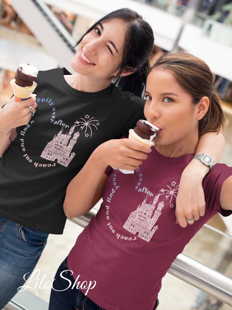 Reach Out And Find Your Happily Ever After With Fireworks Disney, Disney Family Matching Shirt, Magic Kingdom, Disney Inspired Shirt Gift Adult Kid Toddler Tee