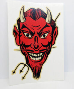 Red Devil 1950'S Vintage Style Decal, Vinyl Car Sticker, Rat Rod, Racing