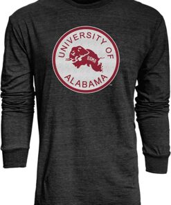 Reserve Collection By Long Sleeve Shirt Triblend Retro Vintage, Alabama Sweatshirt Full Size Gifts for NCAA Fans